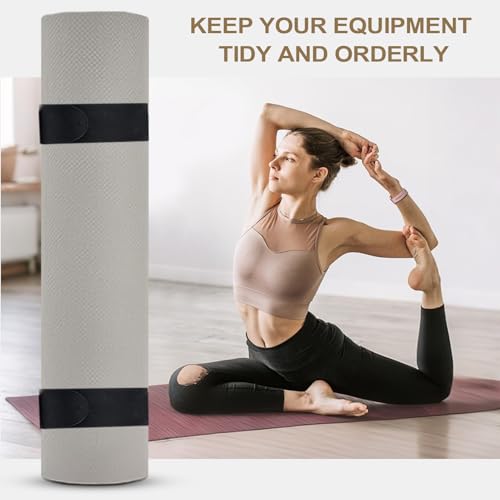 Yoga Mat Carrying Strap | Silicone Heavy Duty Bands | Yoga Strap For Carrying Mat | For Practice Workout Stretching Studio Home Gym Travel Outdoor Beach Walking - Afbeelding 3