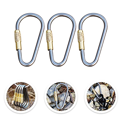 CLISPEED Heavy Duty Tipo D Fivela Em Forma de D Mosquetão Mosquetão Multifunções