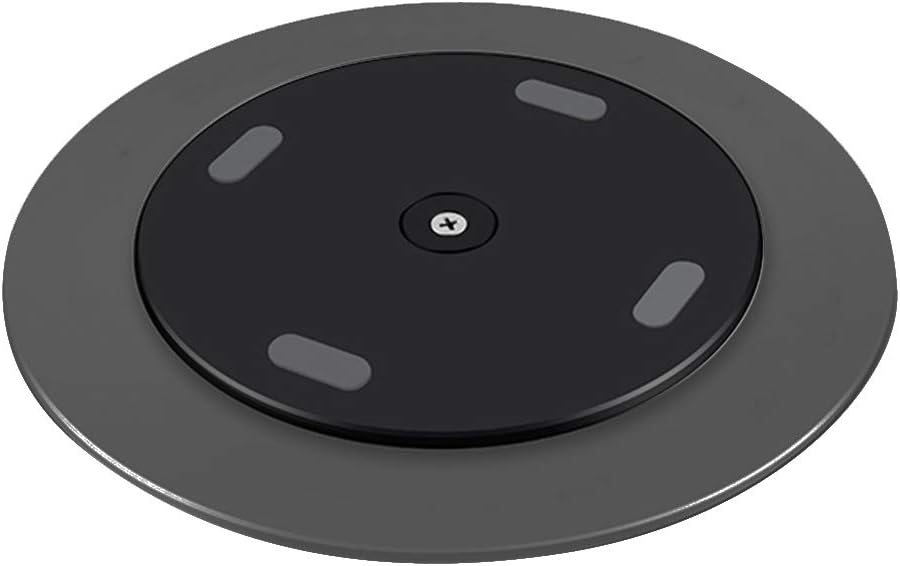 Shipenophy Rotating Computer Monitor Base, 360 Degrees Adjustable Sturdy Aluminum Alloy Stand for Monitors Tablets and Mobile Devices Deep Gray Matte Finish