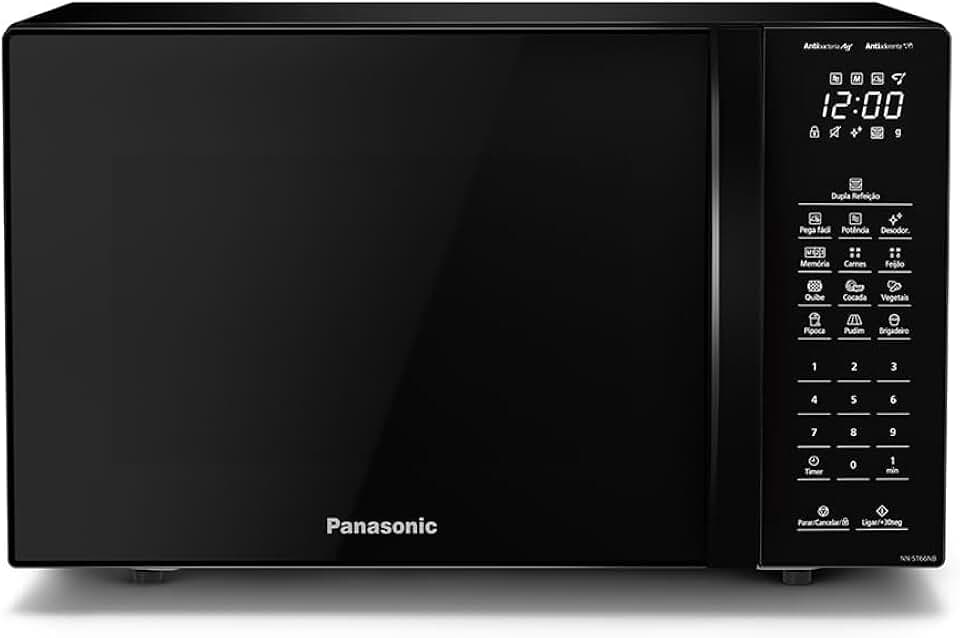 Panasonic Micro-ondas 34L Black Glass 127v NN-ST66NBRU