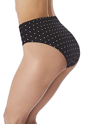 Freya Jewel Cove High Waist High Leg Swim Brief (7236),Medium,Black #TOP1