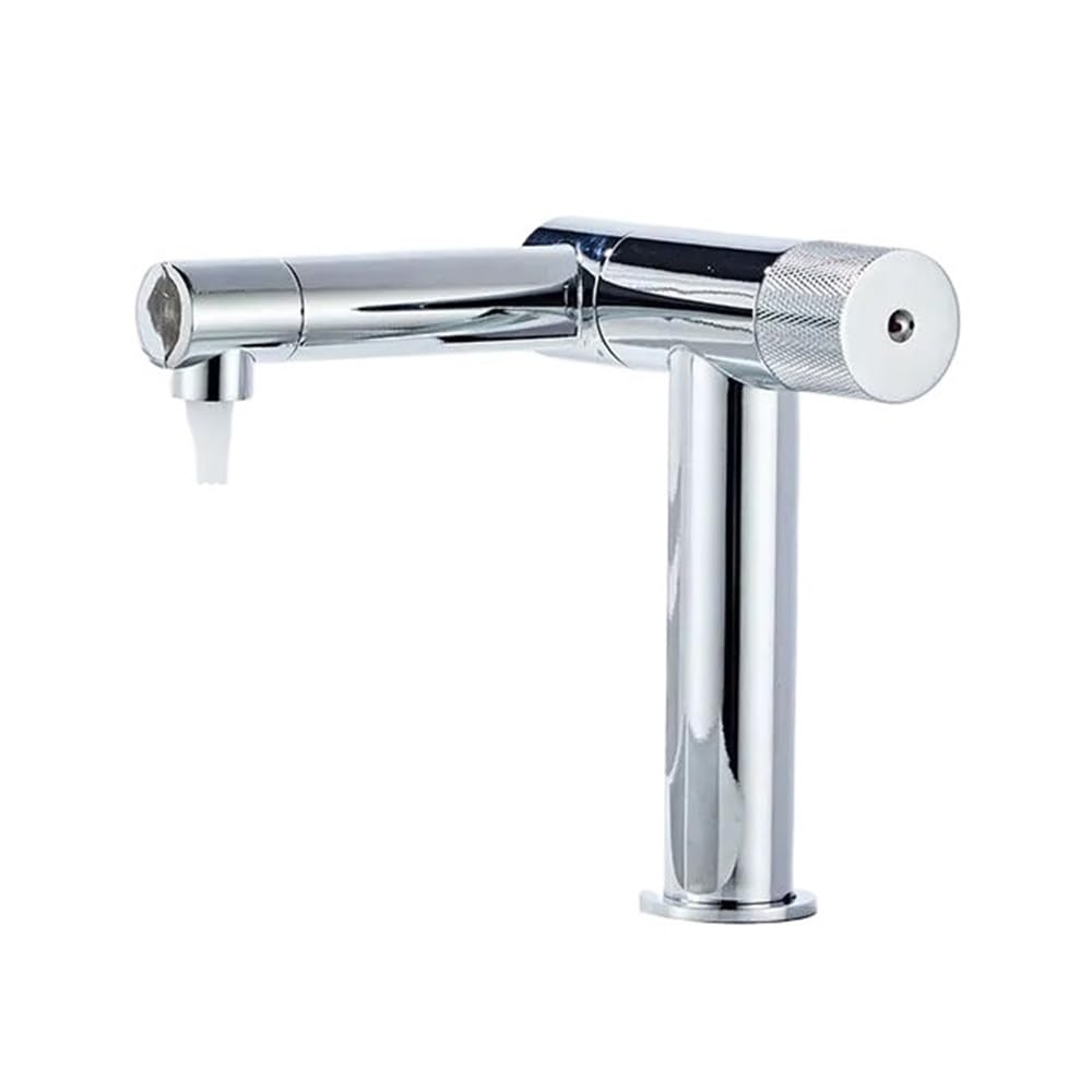 Robinet de lavabo eau chaude et froide en laiton avec mitigeur universel