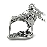 Silver Pendant Kiwi Bird 13x16mm