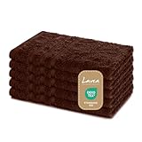 serviettes cuir marron Qualité supérieure 100 % coton : serviettes d'invité 100 % coton pour une absorption optimale et un toucher doux et luxueux.