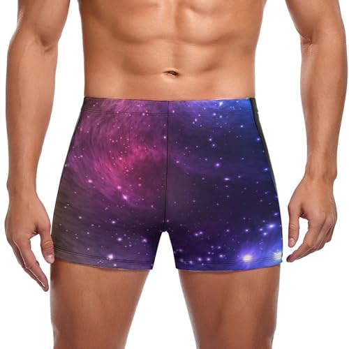 Slip de bain homme couleur nébuleuse short boxeur piscine