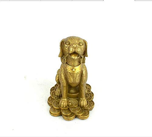 Chien Porte-Bonheur en Cuivre : Décoration Zen pour une Entrée Harmonieuse