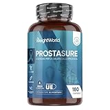Serenoa Repens in 180 Capsule Vegetariane, 1 Capsula al Giorno (6 Mesi), Estratto 20:1 di Saw Palmetto, Semi di Zucca, Ortica Foglie, Zinco, Vitamina D3, B6, Integratore Uomo Senza Magnesio Stearato