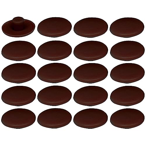 cyclingcolors 20x tappo coprivite confirmat cappuccio 4 x 2,7 x 11,8 mm plastica viti copertura coperchi tappi, mogano