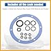 Partuto 1set Hydraulic Helm Steering Pump Gasket Seal Rebuild Kit for Baystar Helms HH5231 HH5271 HH5273 Hydraulic Helm Seal Kit Replaces HS5176 Replacement