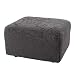 Sure Fit Stretch Jacquard Damask - Ottoman Slipcover - Gray (SF41454)
