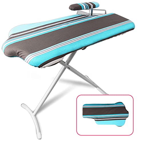 Planche à repasser de buanderie en métal avec repose-fer ergonomique