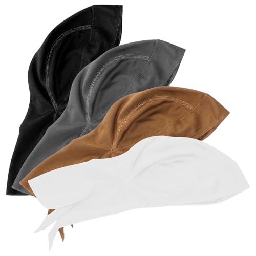 DINHEAROM 4 Gorras de Ciclismo para Hombre y Mujer, Sombreros Pirata de Poliéster, Transpirables y Portátiles, Ideales para Ciclismo y Senderismo al Aire Libre