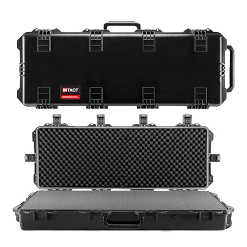Eylar 47 Inch Intact Premium Series Hard Rolling Rifle Case, Waterproof & Crushproof with Foam