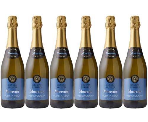 Signore Giuseppe - Moscato Spumante Dolce - Vin Blanc Effervescent d'Italie (6 x 0.75 L)