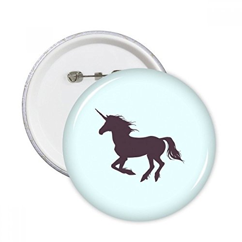 Pins licorne DIYthinker pour masquer un accroc de vêtement, lot de 5 grands badges ronds colorés