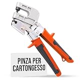 Pinza per Cartongesso – Utensile per Profili da Parete a Secco – Acciaio Rinforzato – Impu...
