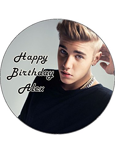 Kuchendekoration Motiv Justin Bieber Essbar Aus Zuckerguss 19 Cm Amazon De Kuche Haushalt