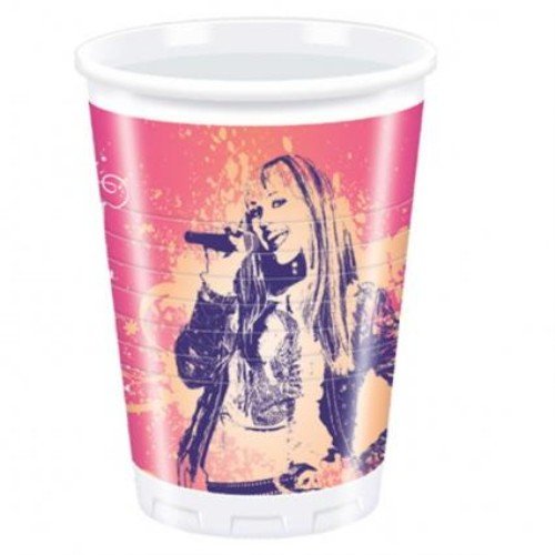 ProcosHanna Montana Plastic Cups Set Of 10 - Multi Color