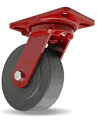 6" x 2" Hamilton S-HS-6NYB HS Swivel Caster, Cast Nylon, 2000 lb. Capacity
