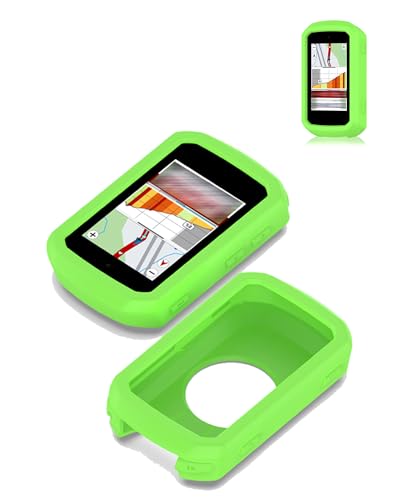 Coque Garmin Edge 850 silicone antichoc et étanche verte par yystao
