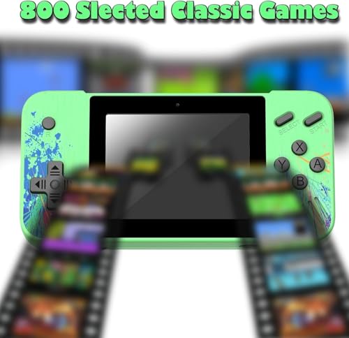 Deluisho Mini Console de Jeu Gameboy, Supporte 2 Joueurs et se Connecte à la TV, Préchargée avec 800 Jeux Classiques, écran LCD 3,5 Pouces, Mini Arcade, Cadeau pour Garçons et Filles – Image 6