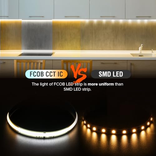 Tira LED direccionable BTF-LIGHTING FCOB 16.4FT 24V multicolor miniatura 3