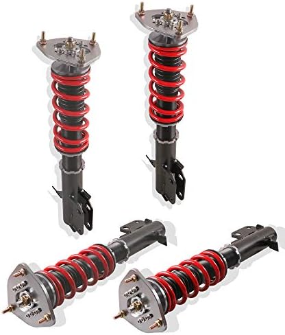 POLEMOTOR Coilovers Shock Absorbers Suspensions Struts Compatible for Subaru Impreza WRX 2002-2007/ STI 2004/ Forester 2003-2008/ Legacy 1994-1998 GDA GDB