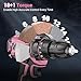 Pink Cordless Drill Set, 21V Electric Power Drill for Women with 2.0Ah Battery Charger, 3/8”Keyless Chuck, 2 Variable Speed, 18+1 Torque, 20pcs Driver Bits and Belt Hook for DIY Projects