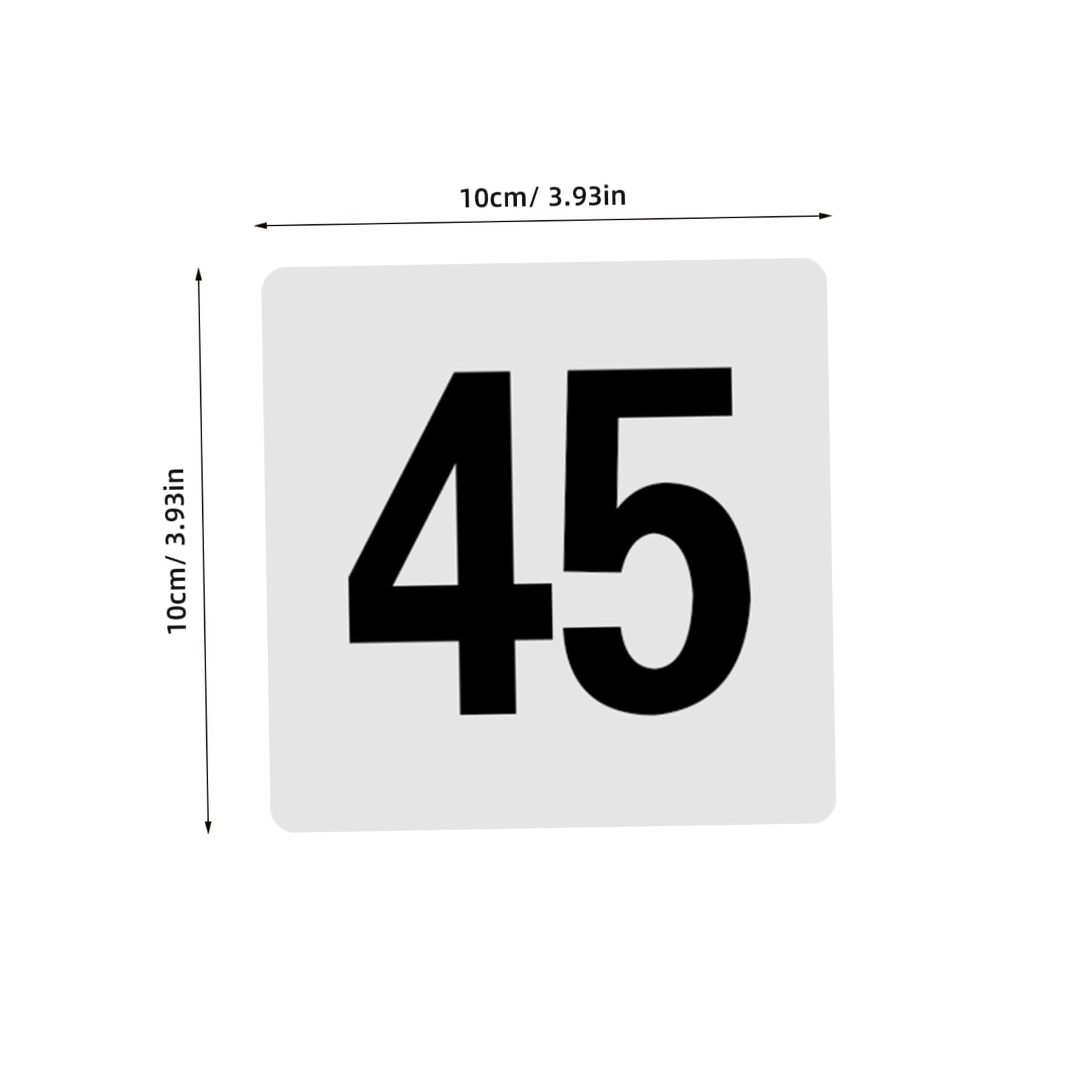 OFFSCH 50pcs Plastic Table Numbers Double Sided Table Number Cards for Weddings Events Restaurants and Banquets for Easy Identification and Efficient Management