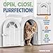 Cat Door Interior Door - Meow Manor® Extra Large Pet Door, 10.25 x 11 No-Flap Cat Door Interior Door for Cats up to 30 lbs, Easy DIY Setup, Secured Installation in Minutes, No Training Needed