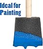 3" Foam Paint Brushes – 12 Pack Foam Brush Set for Painting, Staining & Varnishing – Small Sponge Brushes for Crafts & Trim, Chiseled Tip, Wood Handle – Made in USA #2
