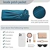 Wocharm Pochette en satin pour femme avec rose - Pour soirée, mariage, bal de fin d'année, mariage, turquoise #5