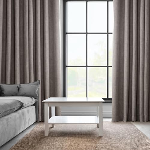 HPD Half Price Drapes Grommet Linen 120 Inches Long Darkening Curtains for Bedroom & Living Room (1 Panel), 50W x 120L, Mink - Image 4