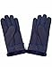 YISEVEN Women's Winter Sheepskin Shearling Leather Gloves Wool Lined Furry Cuffs Heated Sherpa Merino Thick Mittens Soft Warm Fur Lining for Cold Weather Driving Work Gifts, Navy Blue Large
