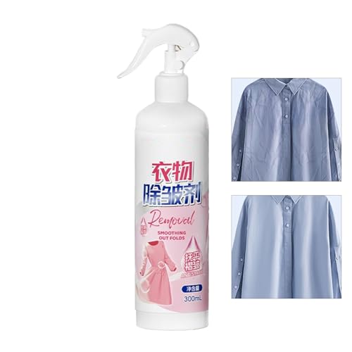 Spray liberador de arrugas, spray antiarrugas, elimina las arrugas en la tela, suaviza la tela, niebla antiestática, sin arrugas, sin planchado, 300 ml