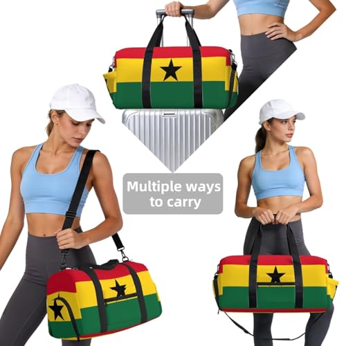 Bandolera de mano con bandera de Ghana para lucir tus raíces con orgullo 4