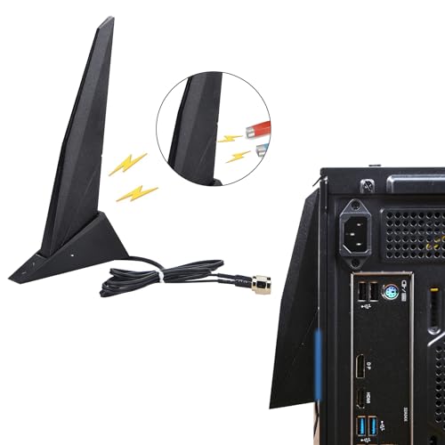 Antena WiFi de banda dupla para placa-mãe Asus Z390 Z490 X570 2T2R, antena WiFi6e 2.4G/5G com cabo d