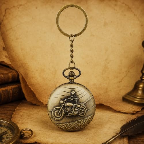 Image of Antique Bronze Pocket Premium Vintage Theme Metallic Home Key Chain & Key Rings | Best Gift for Men, Woman, Boys & Girls on their Special Occassions