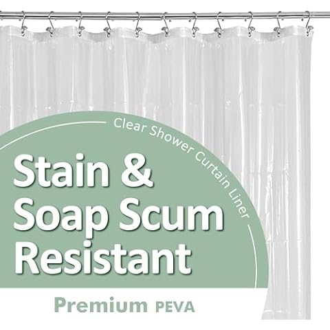 Barossa Design Plastic Shower Liner Clear Cover