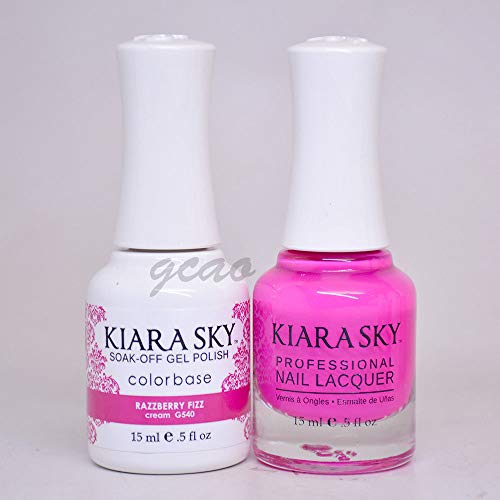 Kiara Sky Matching Gel Polish + Nail Lacquer (#540 RAZZBERRY Fizz)