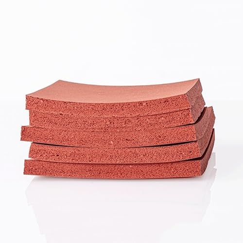 UZAMIRLEX Junta de Espuma de Silicona, Tablero de Espuma Silicona for máquina laminadora, tapete prensado y Tira Sellado, Varios tamaños(180x250x8mm)