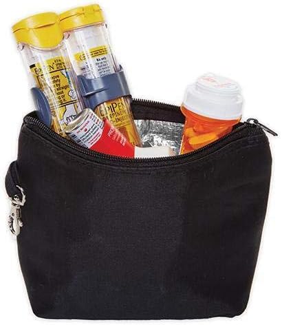 Insulated Mini Travel Medicine Bag Carrier 8"L x 2"W x 61/2"H