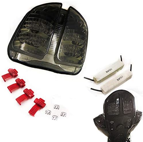 MT044- Tail Light Brake Light Compatible with 2006 2007 Suzuki Gsxr 600 Gsx-R600 750 Gsx-R750 Smoke