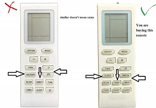 Image of VNQ Remote Compatible with Lloyd Ac Remote (Your Old Remote Must be Exactly Same) (Next-10)
