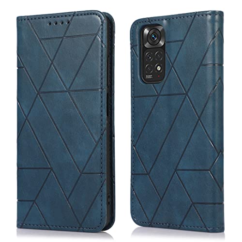 Mikulle Cover Xiaomi Redmi Note 11 / 11S 4G Libro Flip Custodia in Magnetica Folio PU Pelle Portafoglio per Xiaomi Redmi Note 11 / 11S 4G - Blu