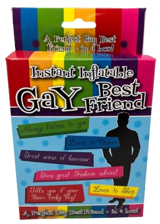 Image of Diabolical DP0586 Inflatable Gay Best Friend - Funny Secret Santa Gifts for Gay Men, Inflatable Man, Joke Gifts for Women, Gay Pride Gifts