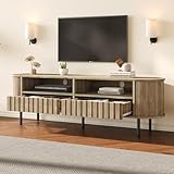 CONÇU POUR LES GRANDS ÉCRANS JUSQU’À 65 POUCES : Ce meuble TV de 160 cm de longueur offre un support stable et harmonieux pour les téléviseurs de grande taille. Grâce à ses proportions équilibrées, il s’intègre parfaitement dans tout espace salon sans encombrer la pièce, tout en mettant votre écran en valeur.