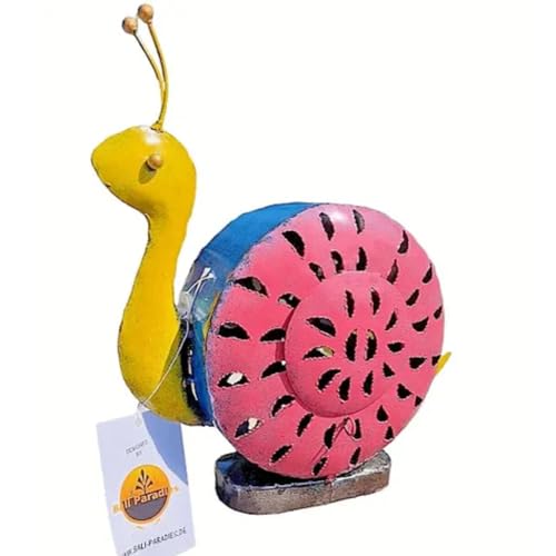 Gartenfigur große Schnecke handgemachte Gartenfigur aus Metall