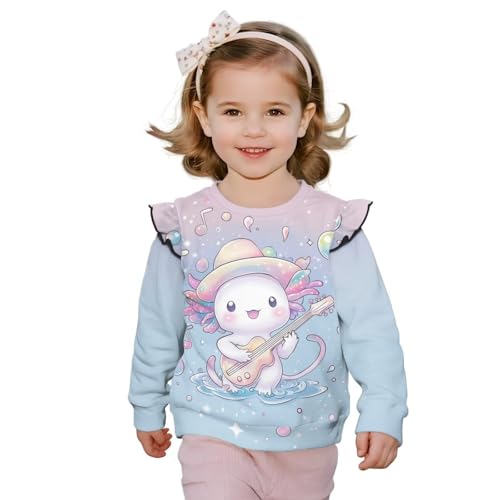 Kids Sweatshirts Girls Crewneck Sweatshirt Cute Kids Casual Toddler Pullover Sweatshirt Long Sleeve Tops