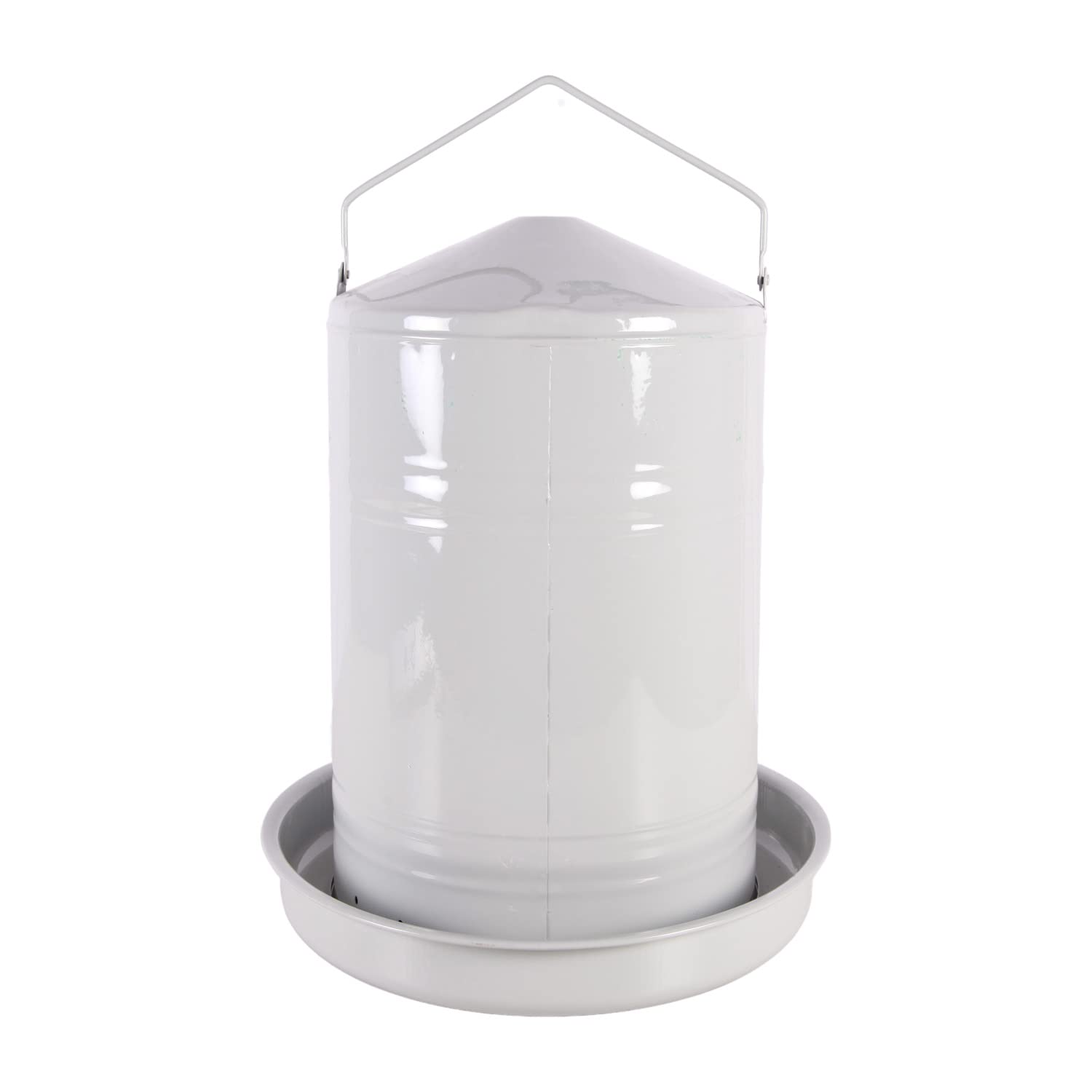 Bebedero de metal gris, 20 l